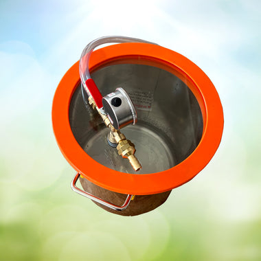 Easy Trans voor penstransfaunatie vat from Easy Farming, showing a large transparent plastic container used for plant transfaunation.