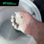 DrenchPower liquid fertilizer container from Easy Farming with a white and green label and a screw-top lid.